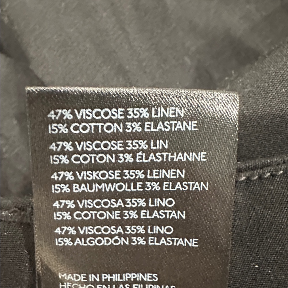 Anthropologie Maeve The Colette Magic Fabric Pants size 34 petite black - Picture 10 of 11